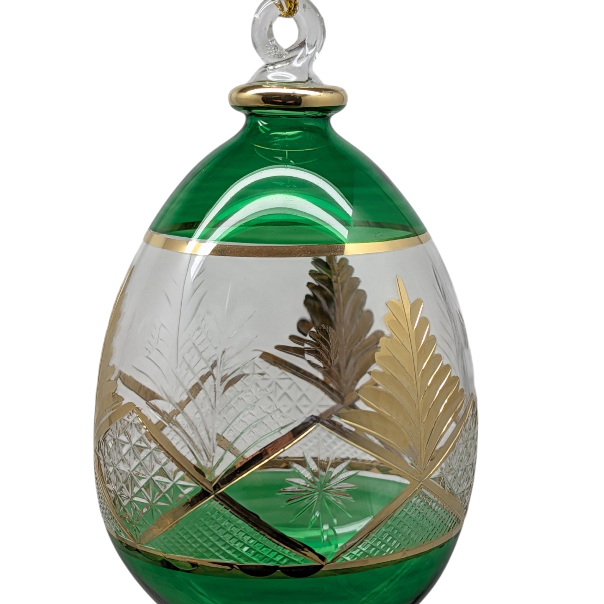 Emerald Heritage Teardrop Perfume Bottle Ornament