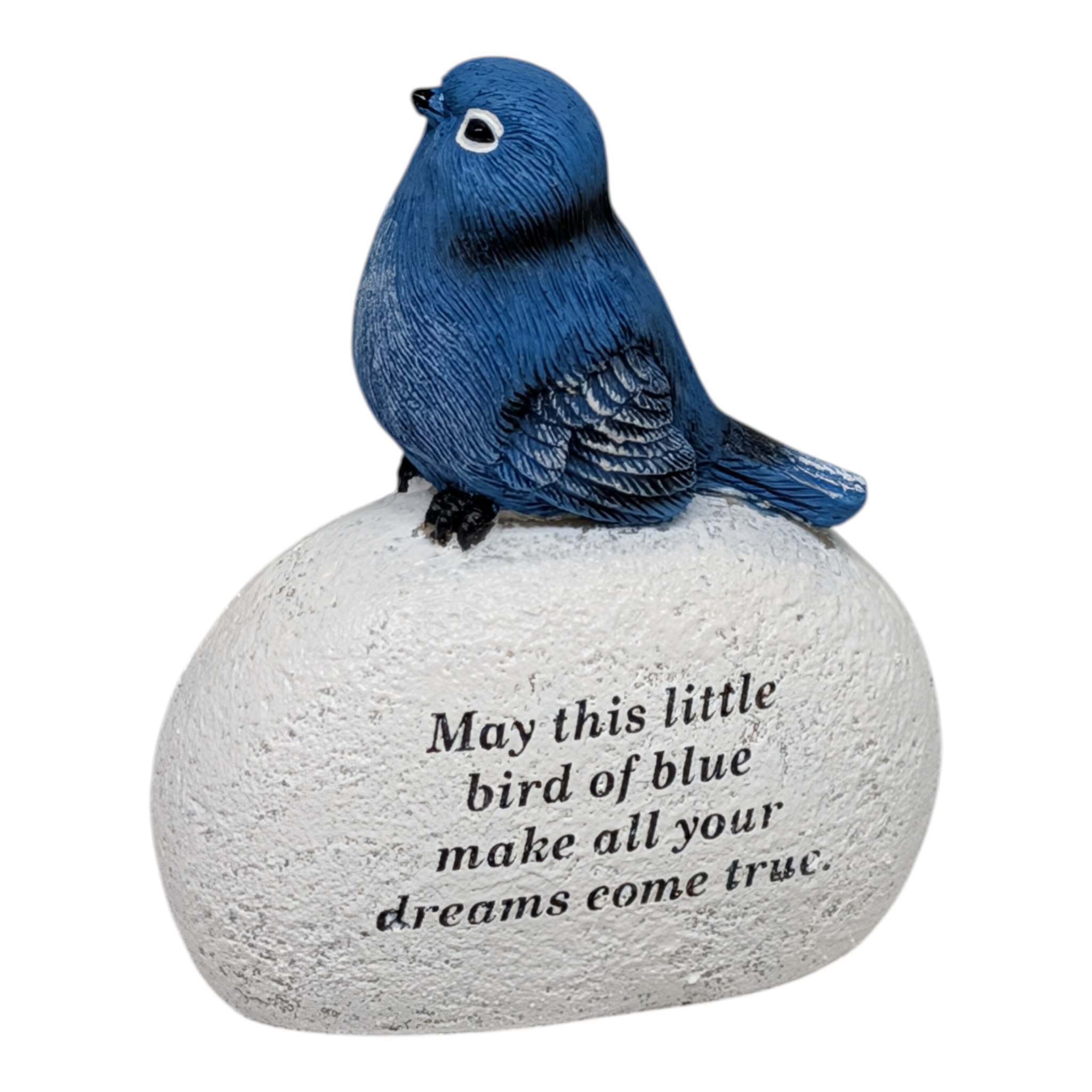 Bluebird on Stone Figurine – Make All Your Dreams Come True