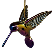 Egyptian Glass Hummingbird Ornament - Chromatic Collection