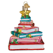 Book Club Tree Glass Ornament