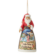 Little Town of Bethlehem Santa Ornament