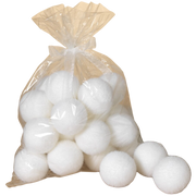 24-Pack of Realistic Winter Snowballs