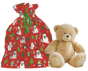 Pullstring Jumbo Foil Gift Bag - Penguins and Polar Bears