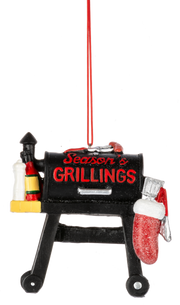 Grill Ornament - Season's Grillings