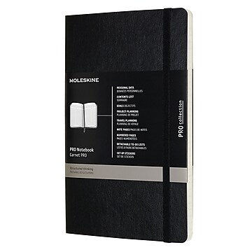 Moleskine Professional Notebook, Large, Black, Soft Cover (5 x 8.25)