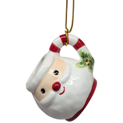 Holiday Icon Mug Ornament - Santa