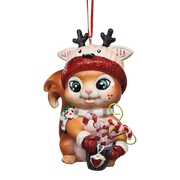 Festive Squirrel Ornament - Approximately 4 Inches