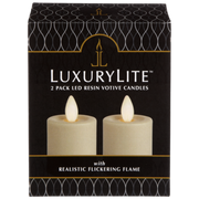 LED Resin Votive Candles with Moving Flickering Flame