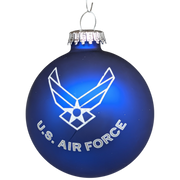 U.S. Air Force - Deep Blue - Glass Ball Ornament