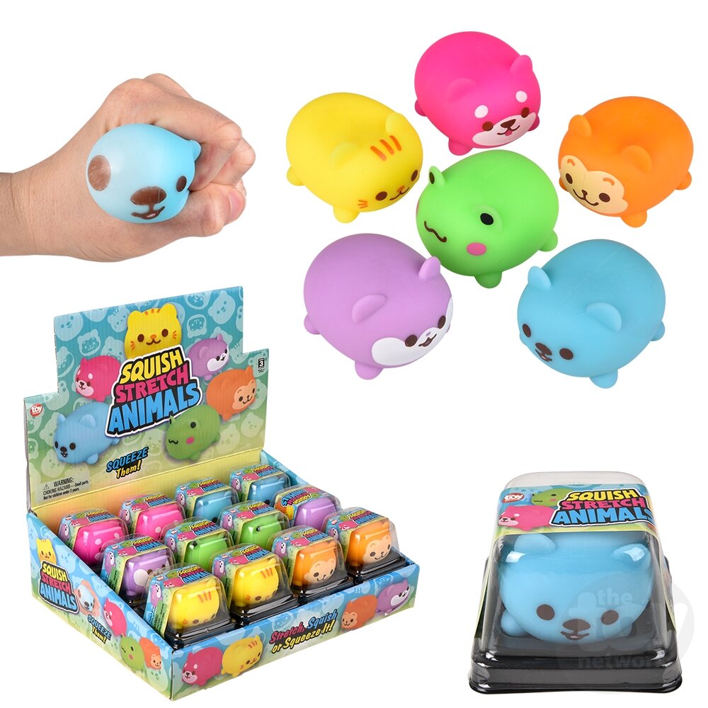 Squish Squeezy Mini Animals 2" (Sold Individually) by Homeportonline