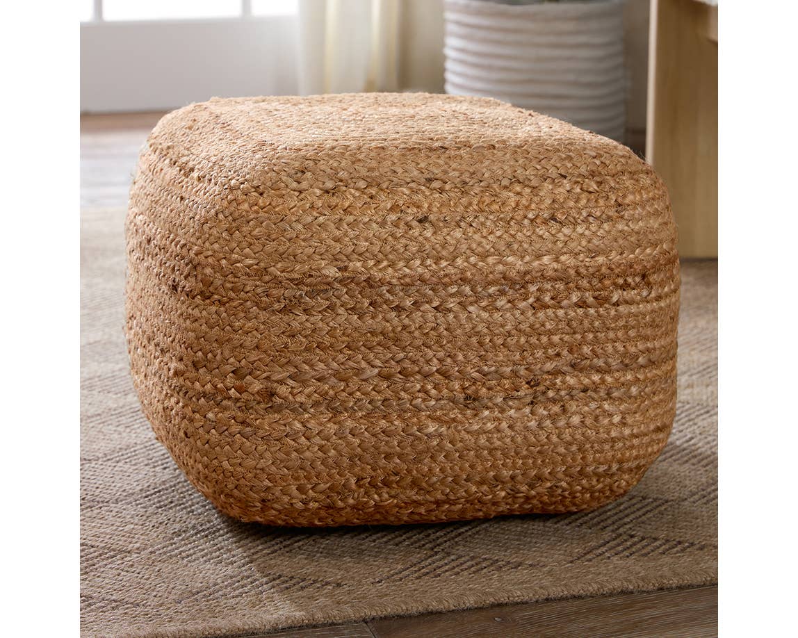 Sangam Saba Pouf Warm Sand by Homeportonline
