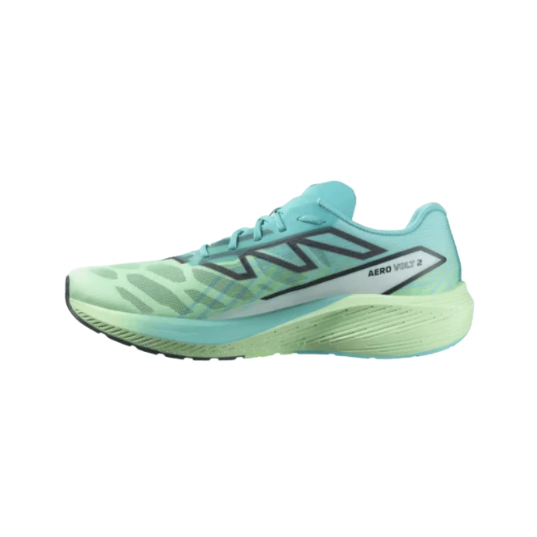 Salomon Men's Aero Volt 2 Road Running Shoes - Peacock Blue/Spring Bouquet/Green Ash by Lenny's Shoe & Apparel