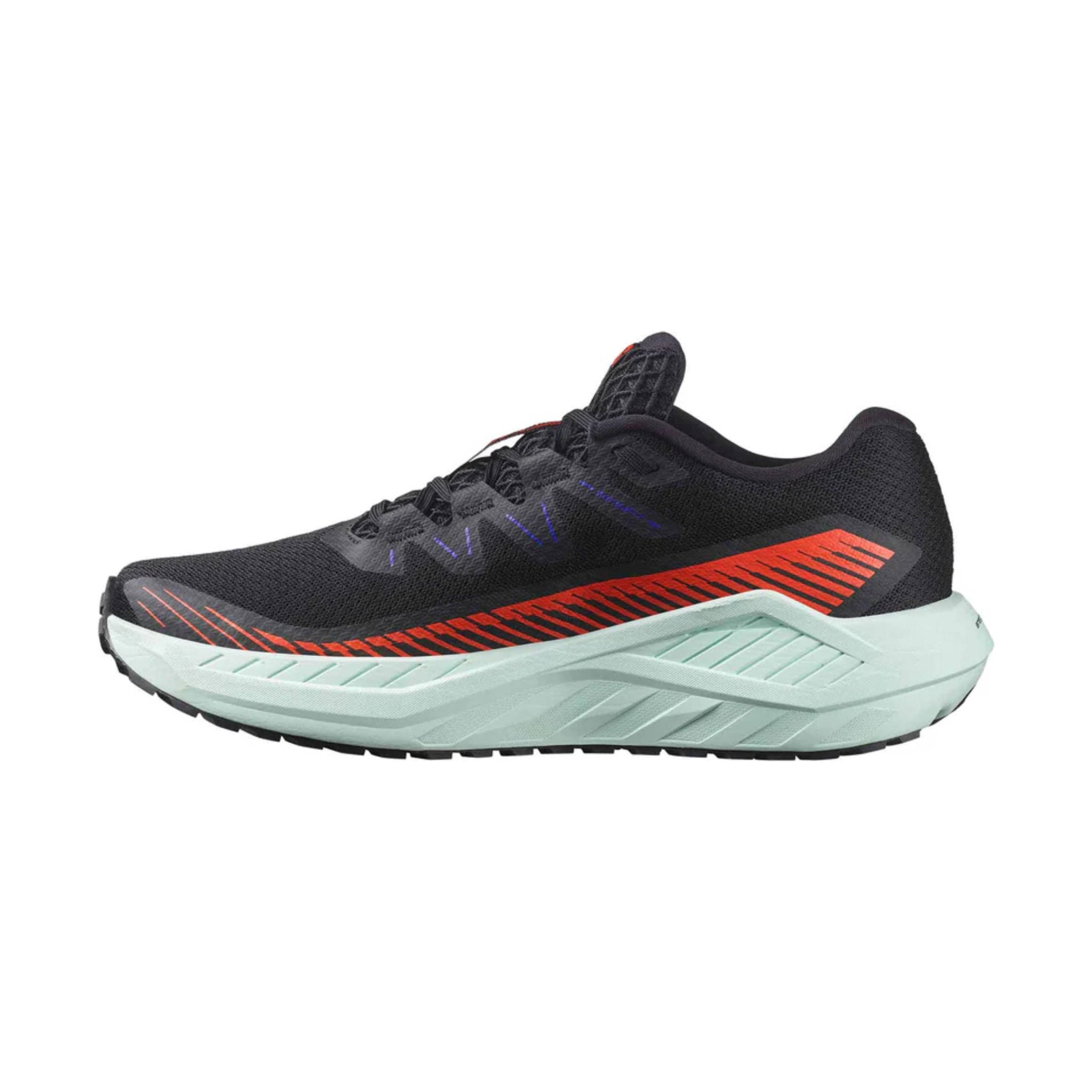 Salomon Men's DRX DEFY GRVL Road Running Shoes - Black/Cherry Tomato/Bay by Lenny's Shoe & Apparel