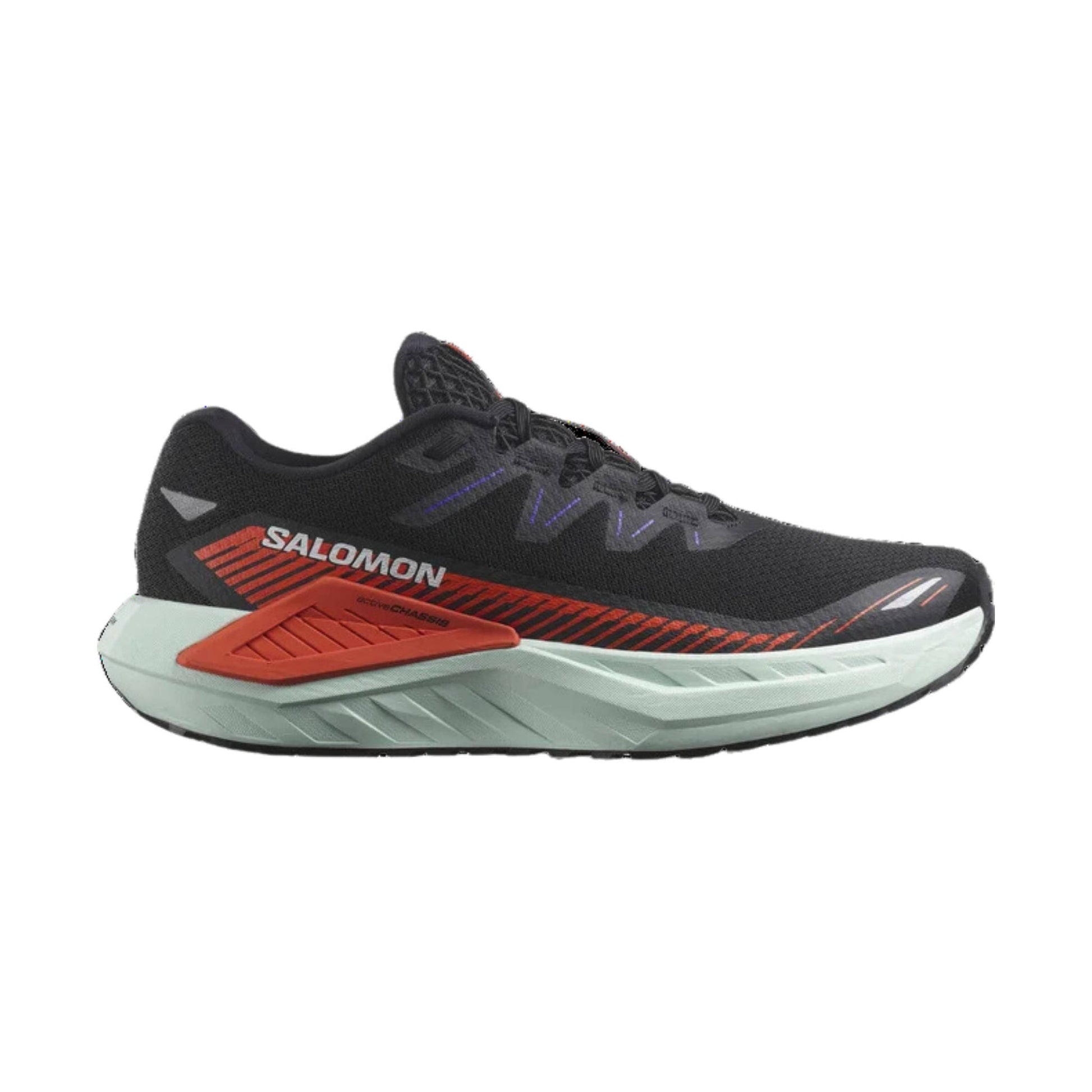 Salomon Men's DRX DEFY GRVL Road Running Shoes - Black/Cherry Tomato/Bay by Lenny's Shoe & Apparel