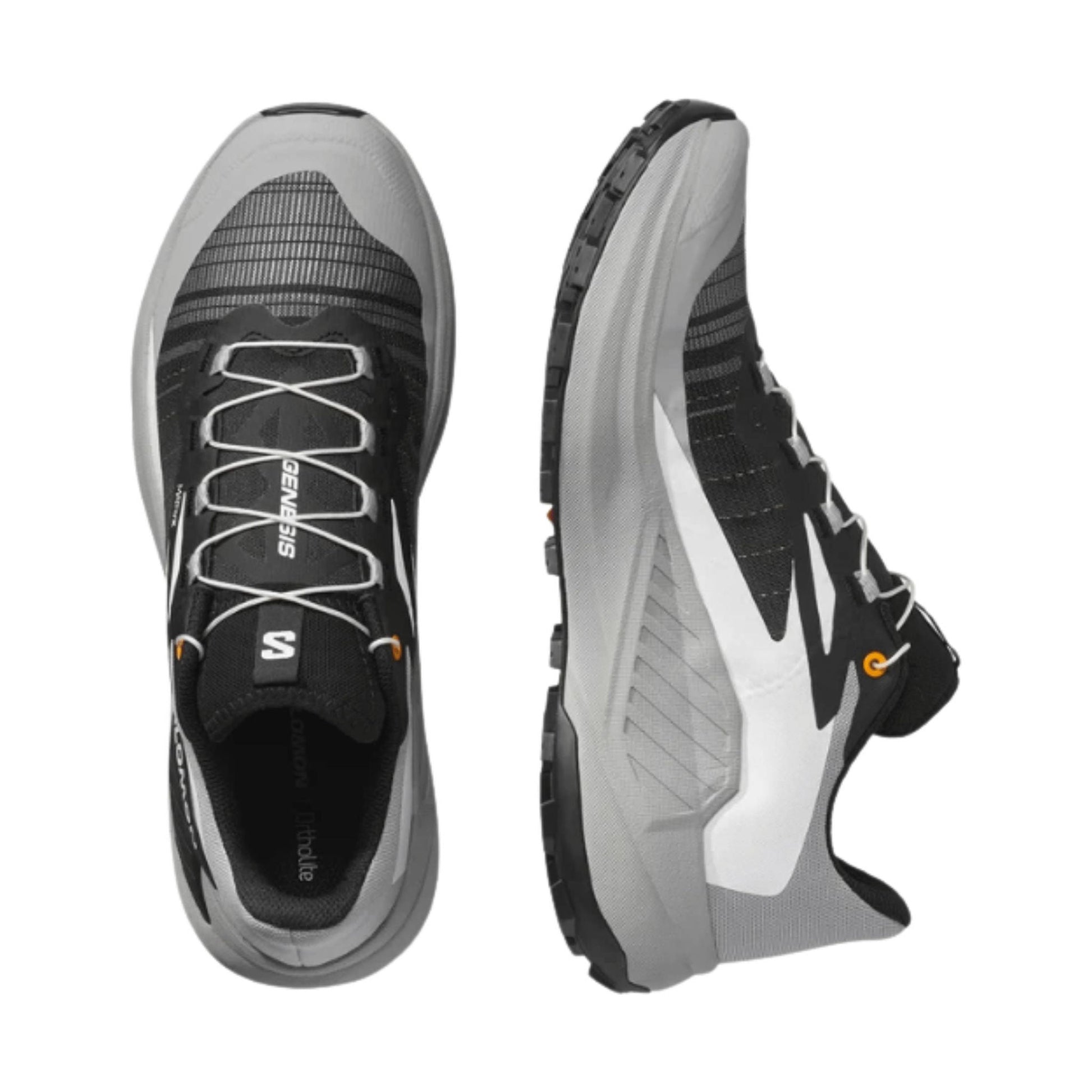 Salomon Men's Genesis Trail Running Shoes - Black/Alloy/Tumeric by Lenny's Shoe & Apparel