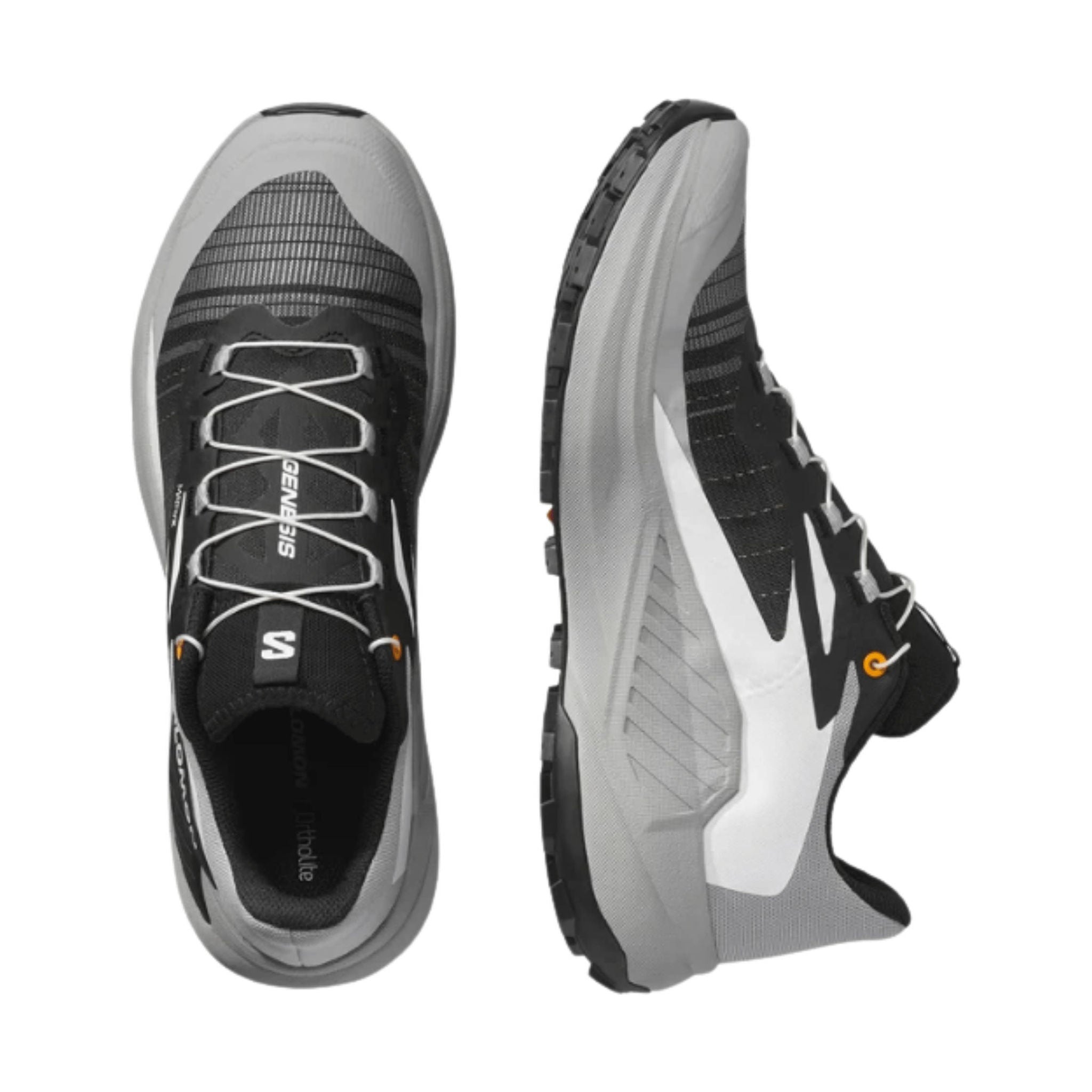 Salomon Men's Genesis Trail Running Shoes - Black/Alloy/Tumeric by Lenny's Shoe & Apparel