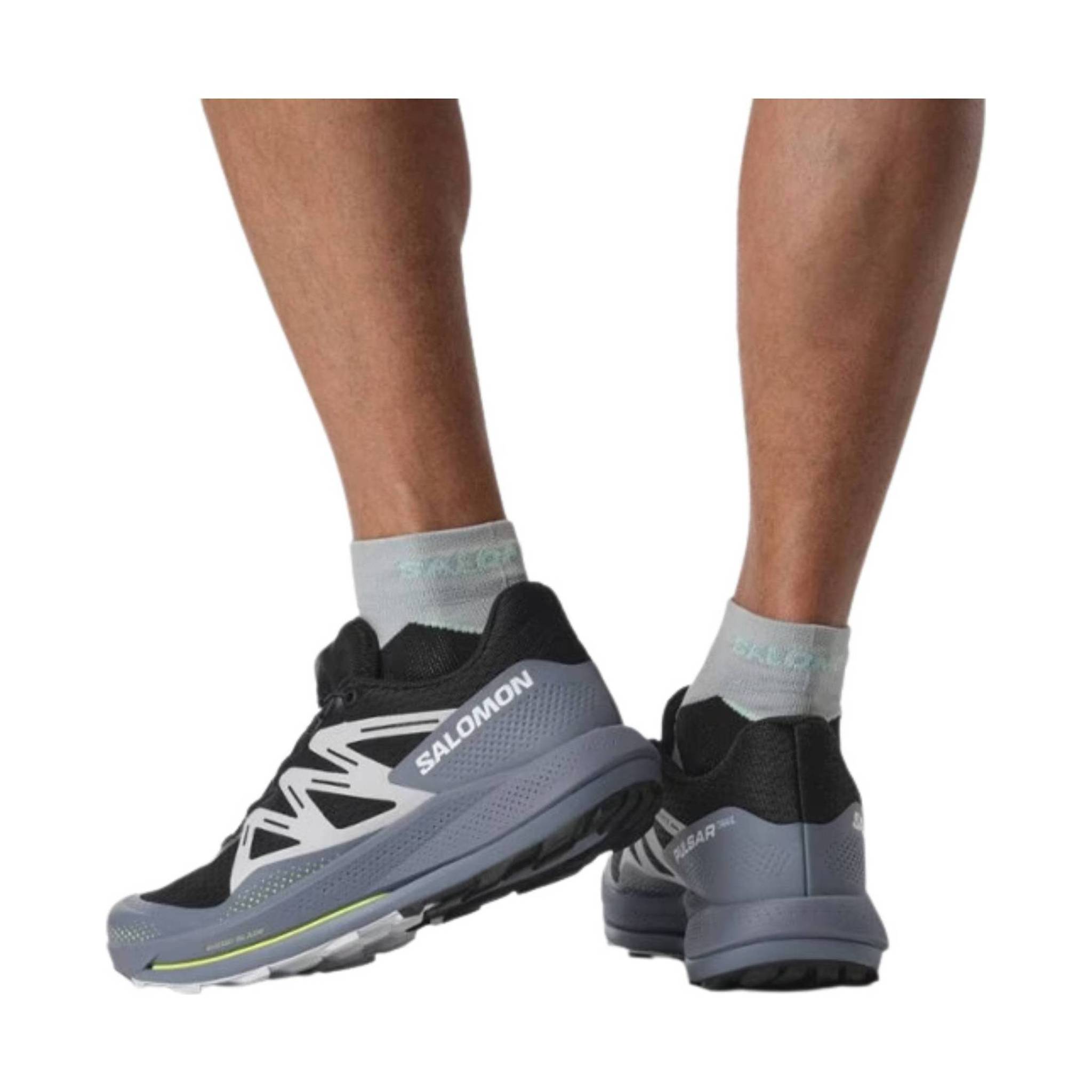 Salomon Men's Pulsar Trail Running Shoes - Black/China Blue/Artic Ice by Lenny's Shoe & Apparel