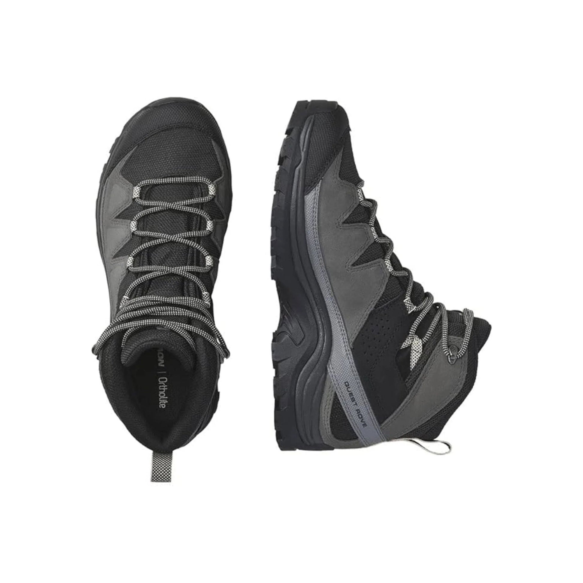 Salomon Men's Quest Rove GoreTex Leather Hiking Boots - Black/Phantom/Mgnt by Lenny's Shoe & Apparel