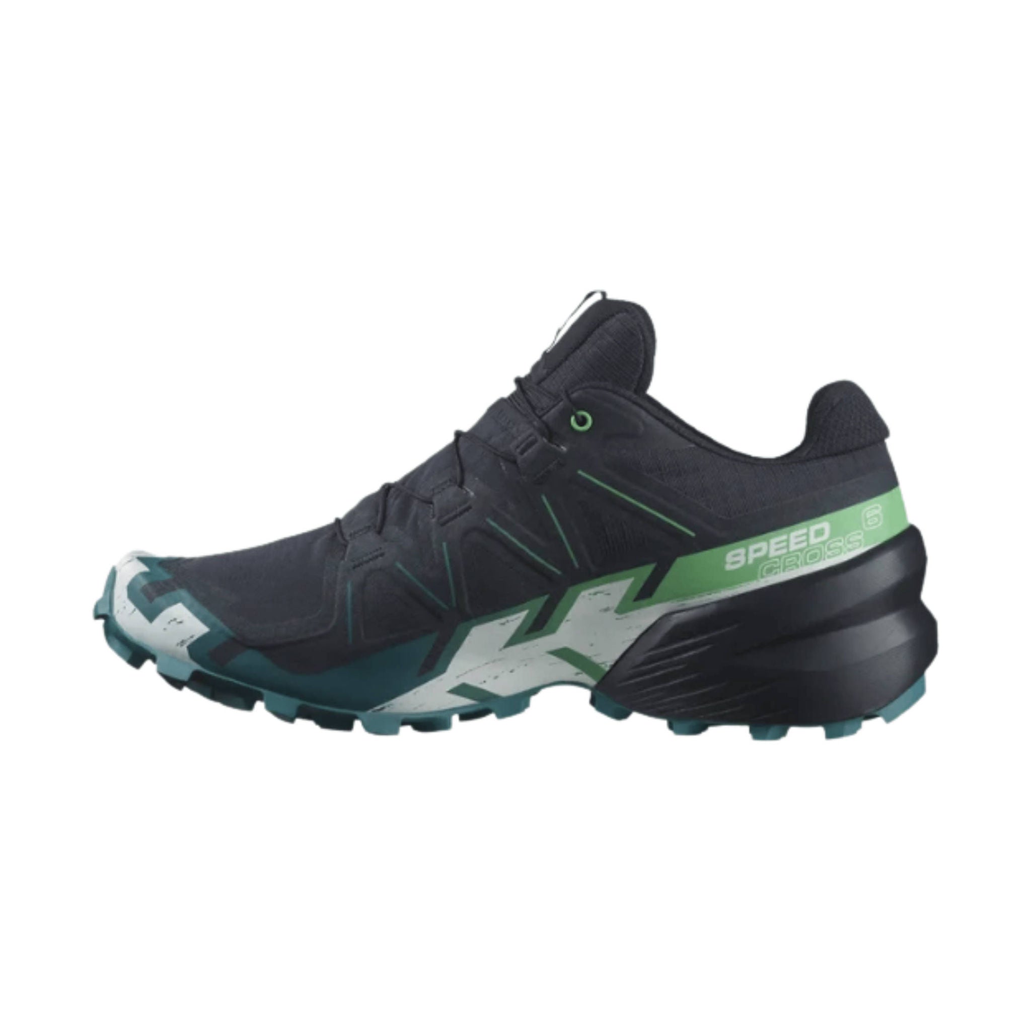 Salomon Men's Speedcross 6 Trail Running Shoes - Carbon/Tahitian Tide/White by Lenny's Shoe & Apparel