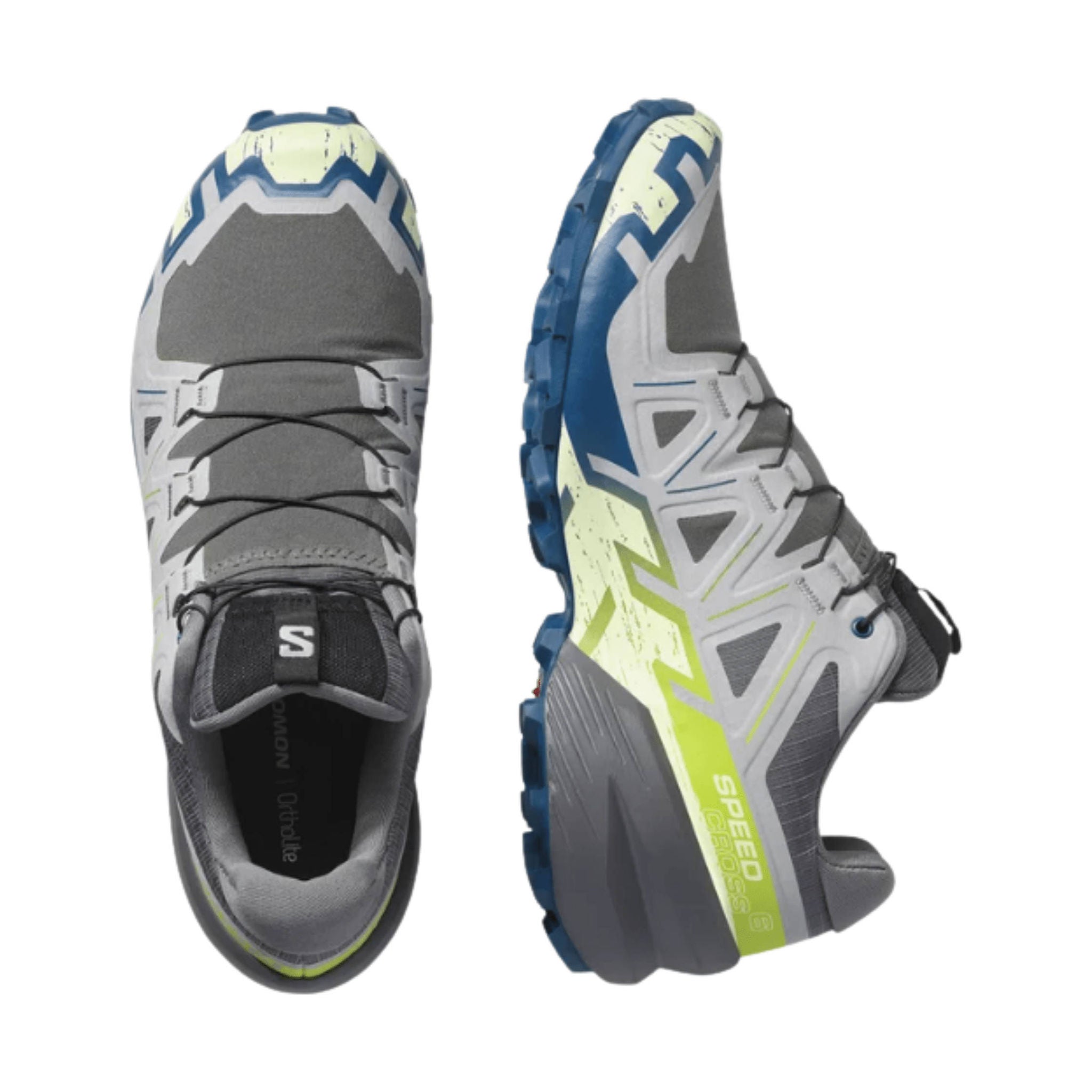 Salomon Men's Speedcross 6 Trail Running Shoes - Castlerock/Lime Cream/Poseidon by Lenny's Shoe & Apparel