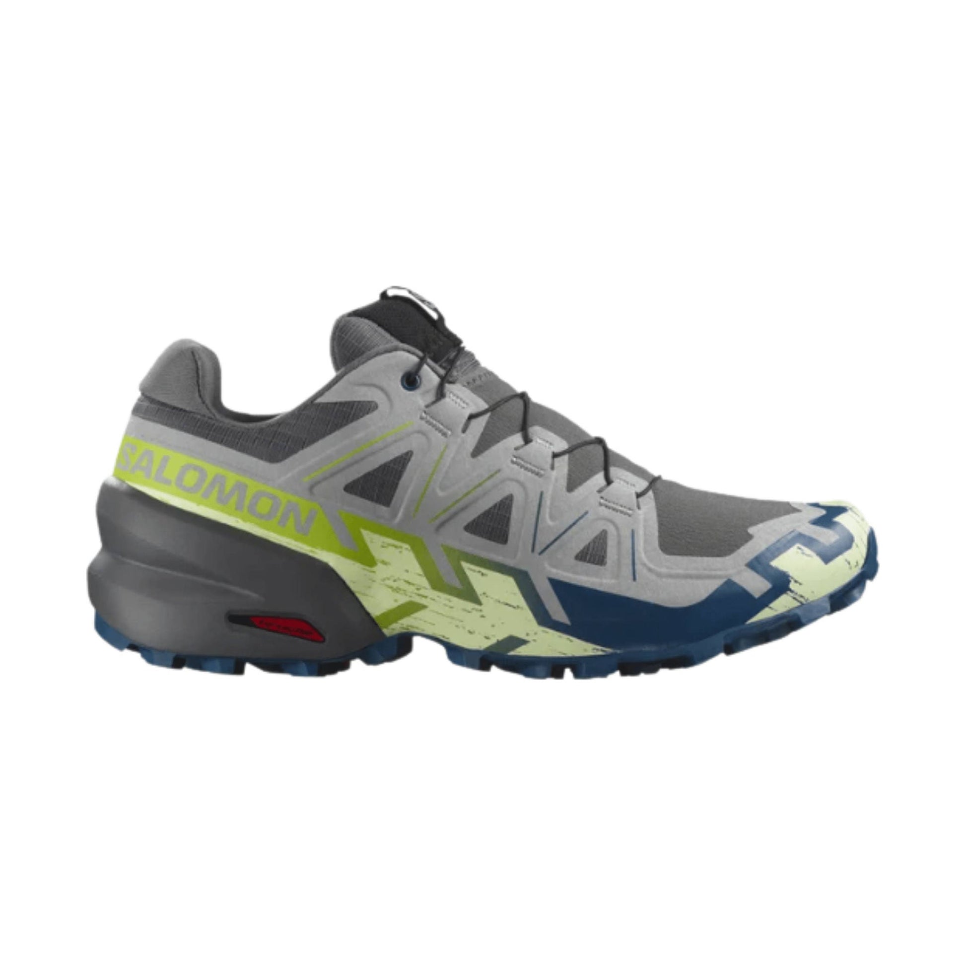 Salomon Men's Speedcross 6 Trail Running Shoes - Castlerock/Lime Cream/Poseidon by Lenny's Shoe & Apparel