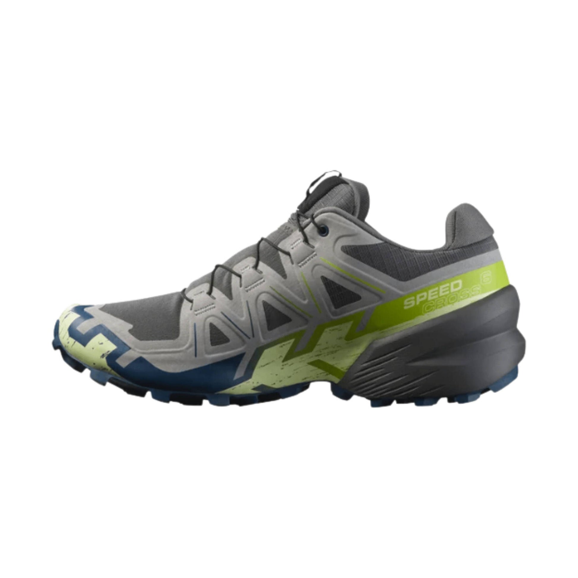 Salomon Men's Speedcross 6 Trail Running Shoes - Castlerock/Lime Cream/Poseidon by Lenny's Shoe & Apparel