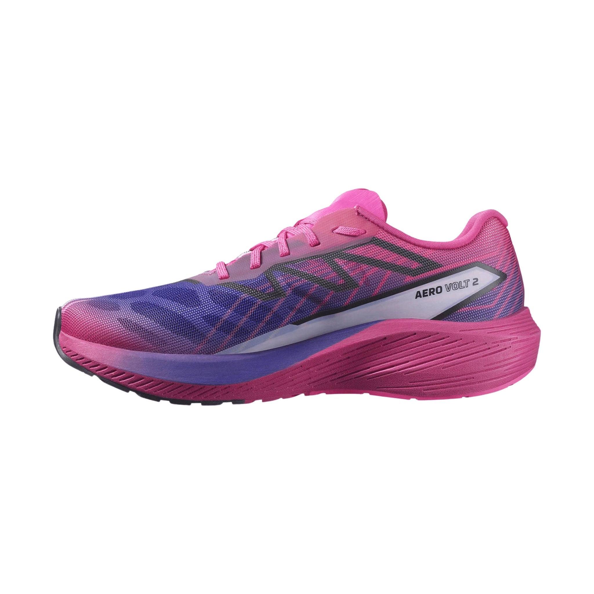 Salomon Women's Aero Volt 2 Running Shoes - Pink Glo/Beetroot Purple/Spectrum Blue by Lenny's Shoe & Apparel