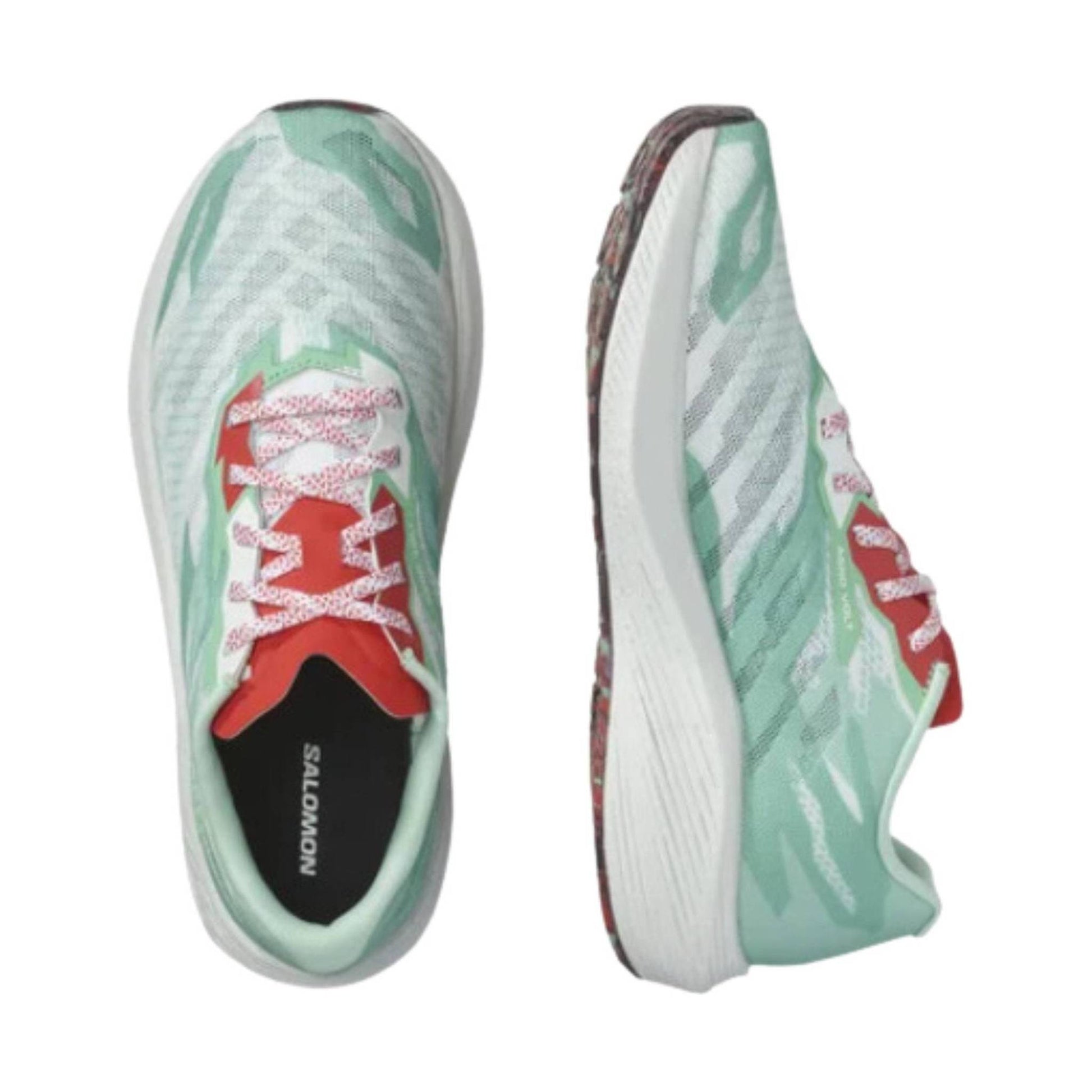 Salomon Women's Aero Volt Running Shoe - Yucca/White/Poppy Red by Lenny's Shoe & Apparel