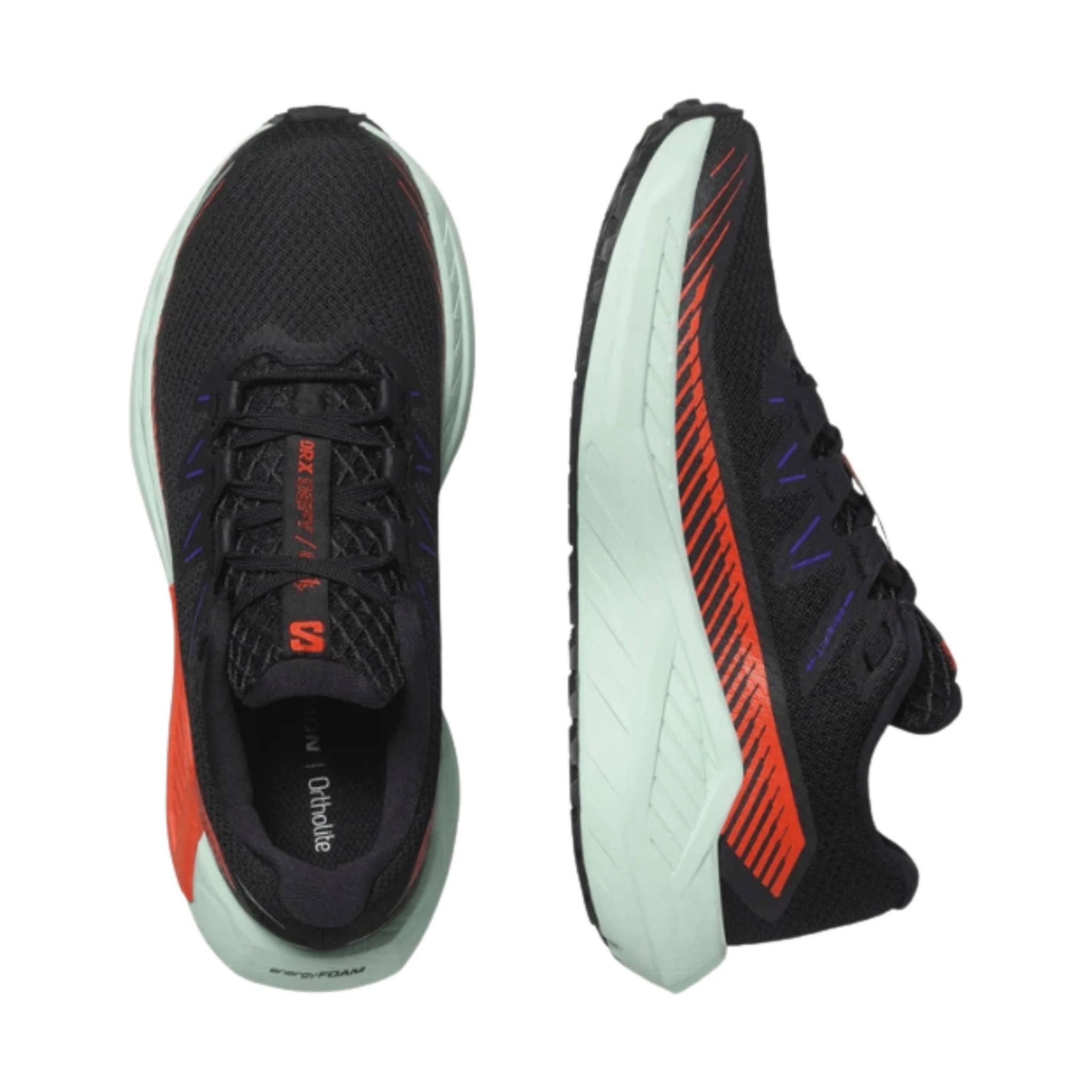 Salomon Women's DRX Defy Gravel Road Running Shoes - Black/Cherry Tomato/ Bay by Lenny's Shoe & Apparel