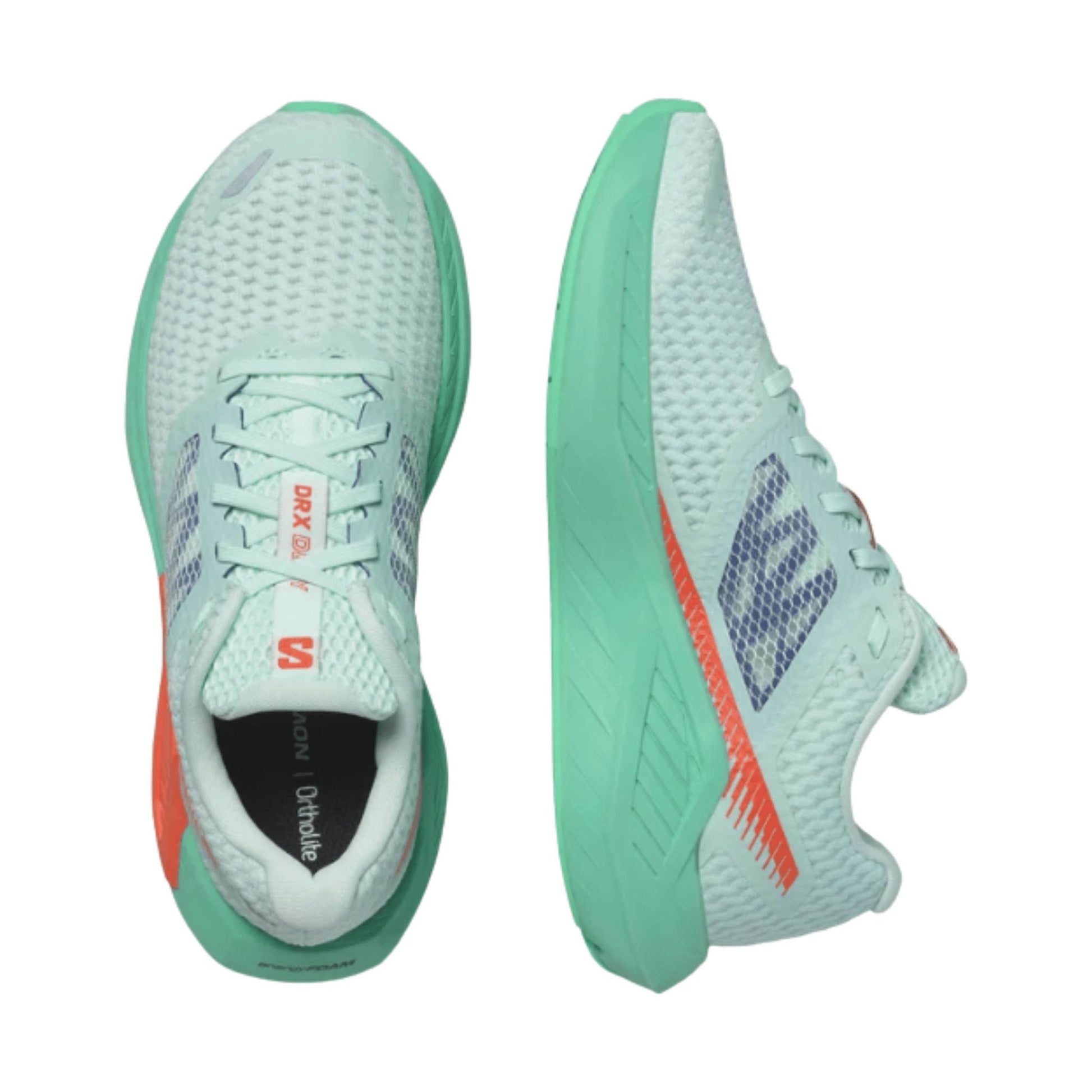 Salomon Women's DRX Defy Road Running Shoes - Bay/Cherry Tomato/Electric Green by Lenny's Shoe & Apparel