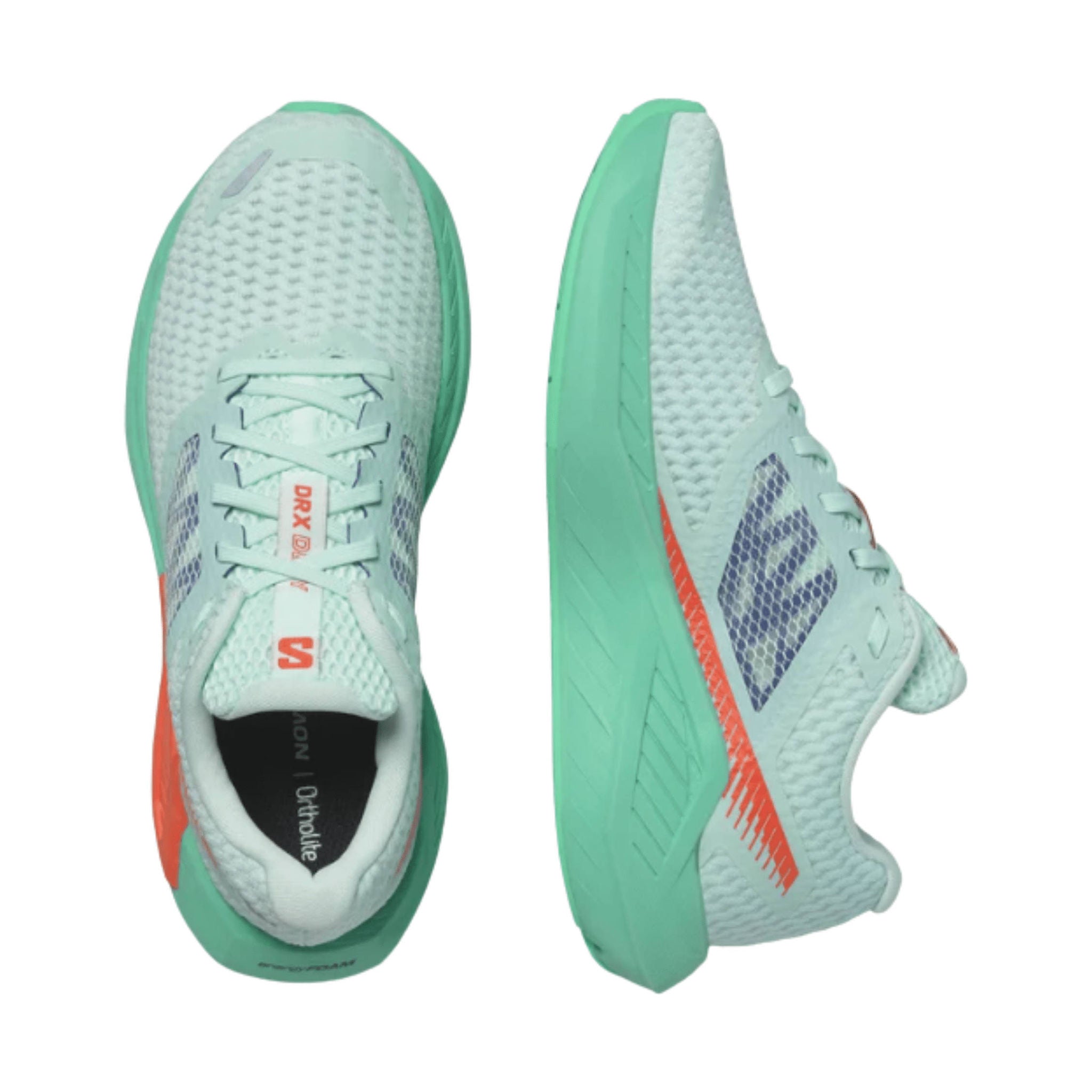 Salomon Women's DRX Defy Road Running Shoes - Bay/Cherry Tomato/Electric Green by Lenny's Shoe & Apparel