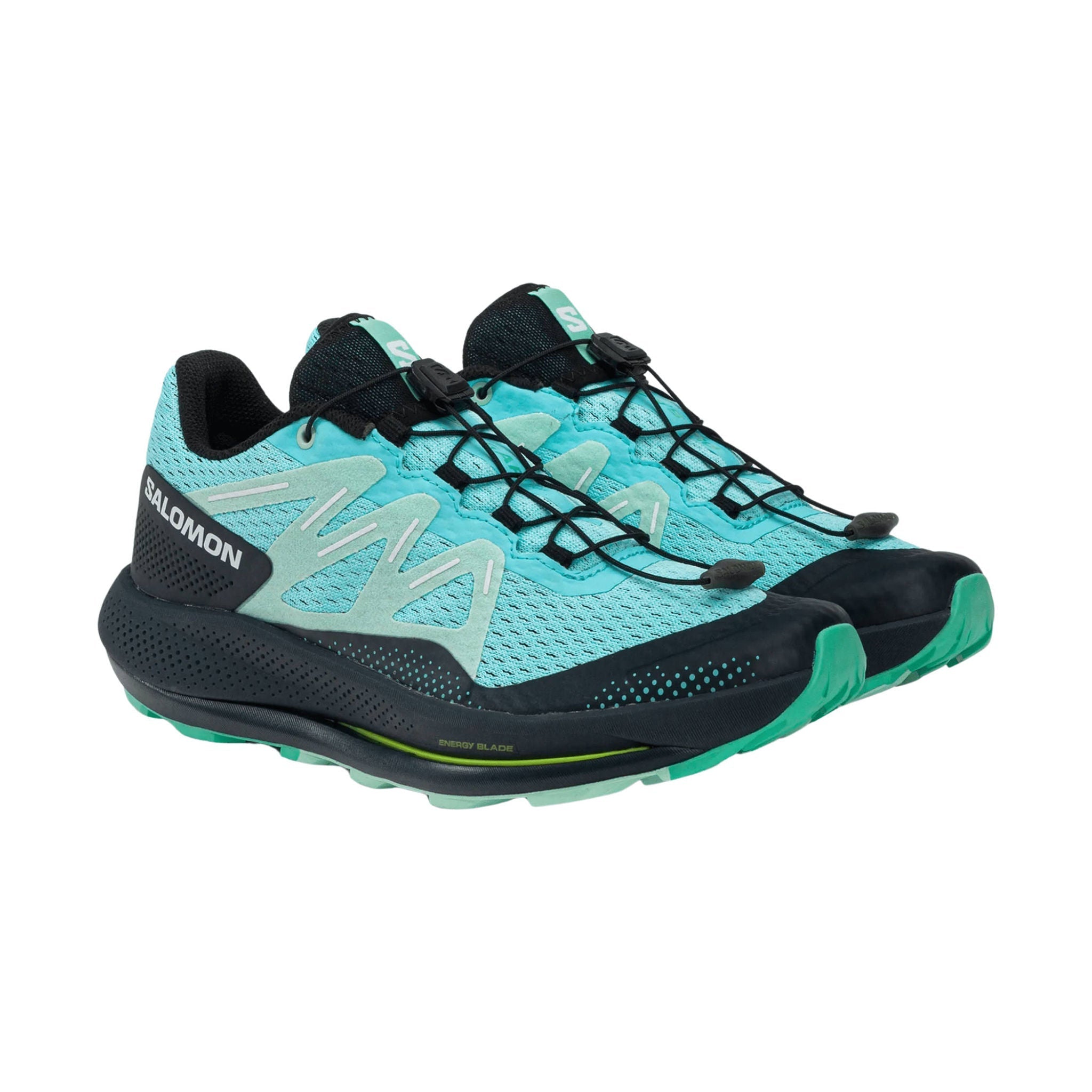 Salomon Women's Pulsar Trail Running Shoes - Blue Radiance/Carbon/Yucca by Lenny's Shoe & Apparel