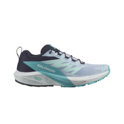 Salomon Women's Sense Ride 5 Trail Running Shoes - Cashmere Blue/Carbon/Peacock Blue by Lenny's Shoe & Apparel