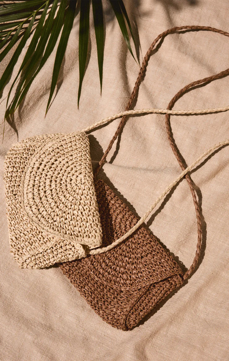 Z Supply Sand Dollar Mini Straw Bag Natural by Dear Lucy