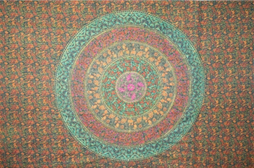 Tapestry Single Size Sanganeer Green by Homeportonline