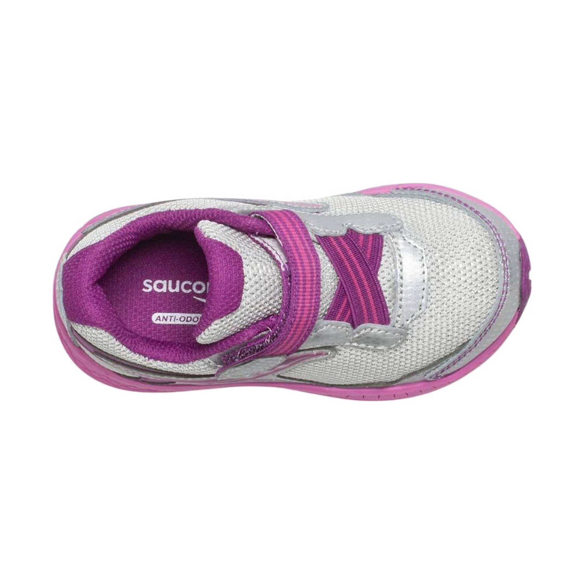 Saucony Kids' Ride 10 Jr Shoe - Silver/Pink by Lenny's Shoe & Apparel
