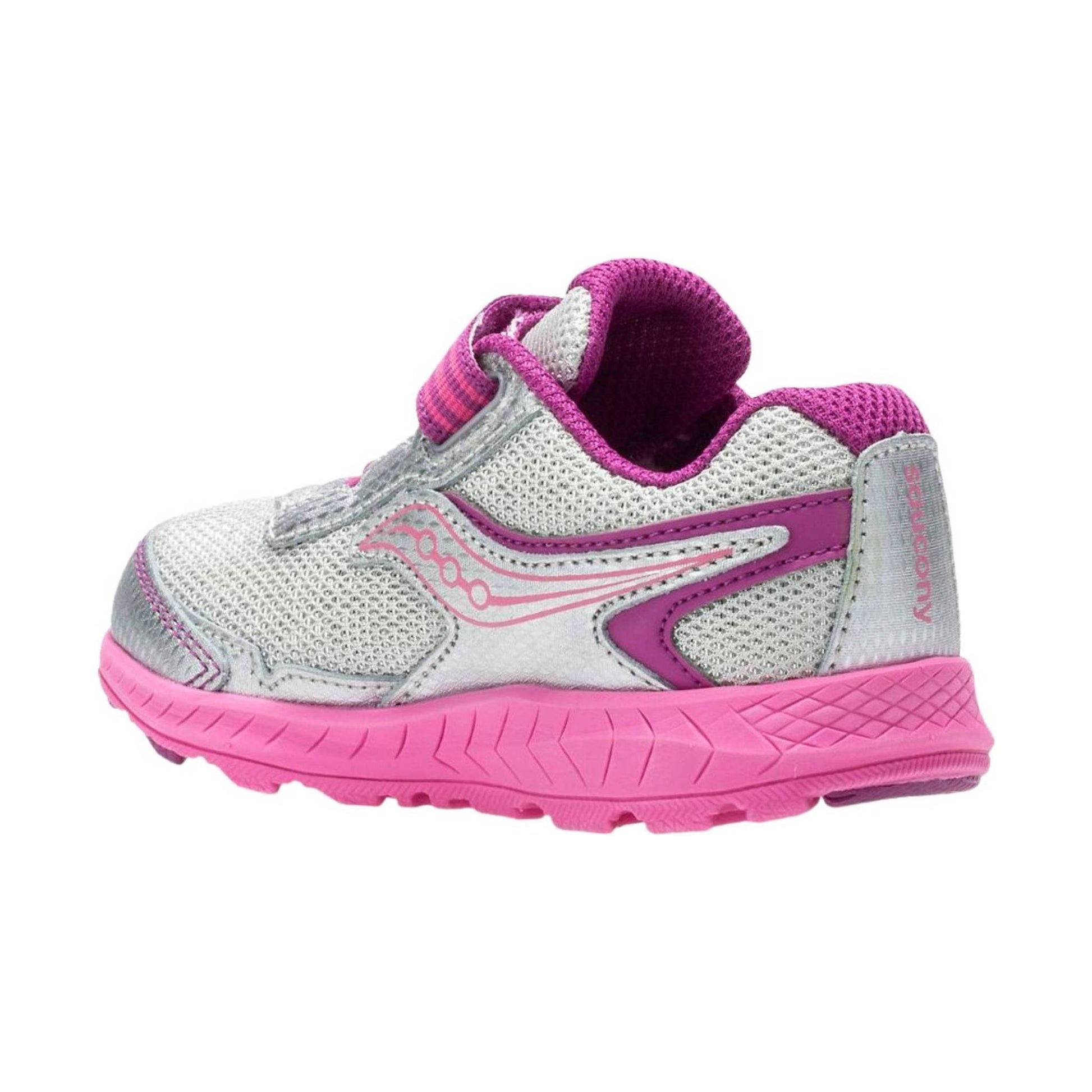 Saucony Kids' Ride 10 Jr Shoe - Silver/Pink by Lenny's Shoe & Apparel