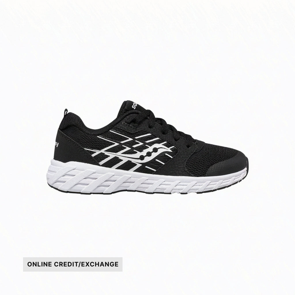 Saucony Kids' Wind 2.0 Shoes - Black/White