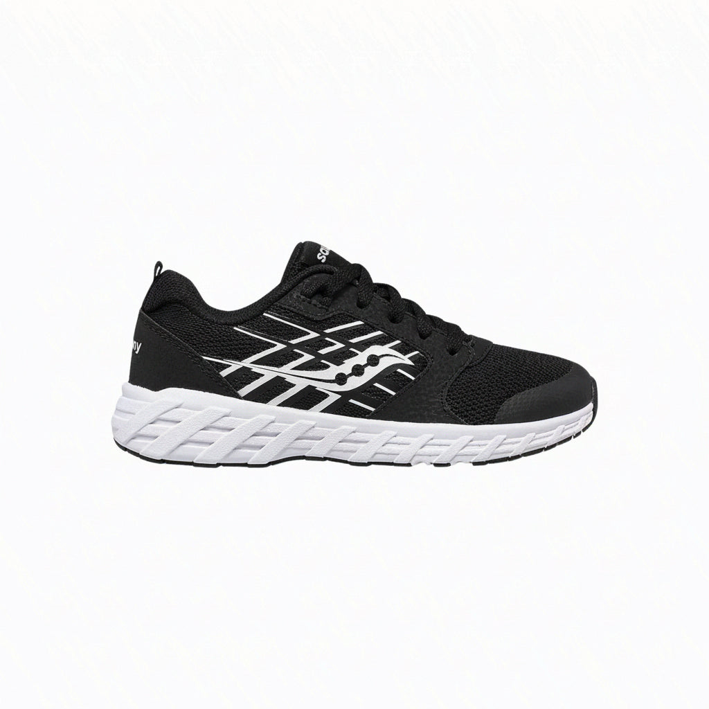Saucony Kids' Wind 2.0 Shoes - Black/White