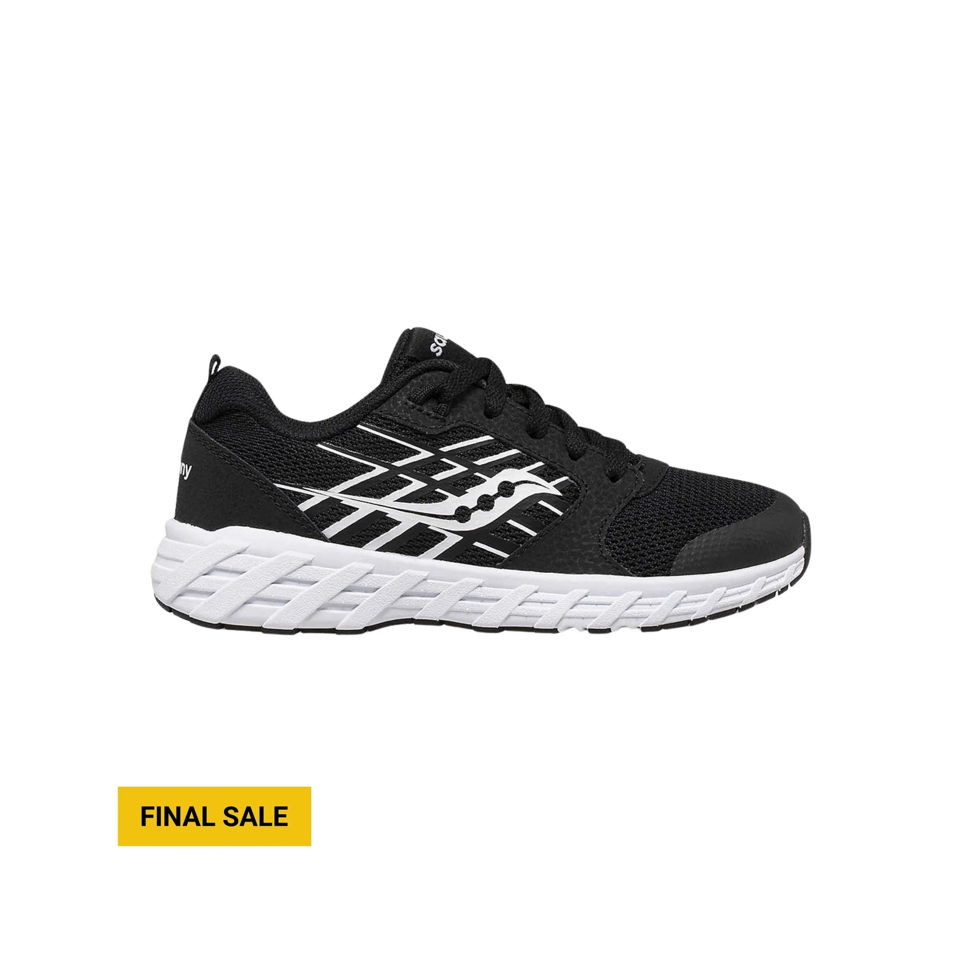 Saucony Kids' Wind 2.0 Shoes - Black/White by Lenny's Shoe & Apparel