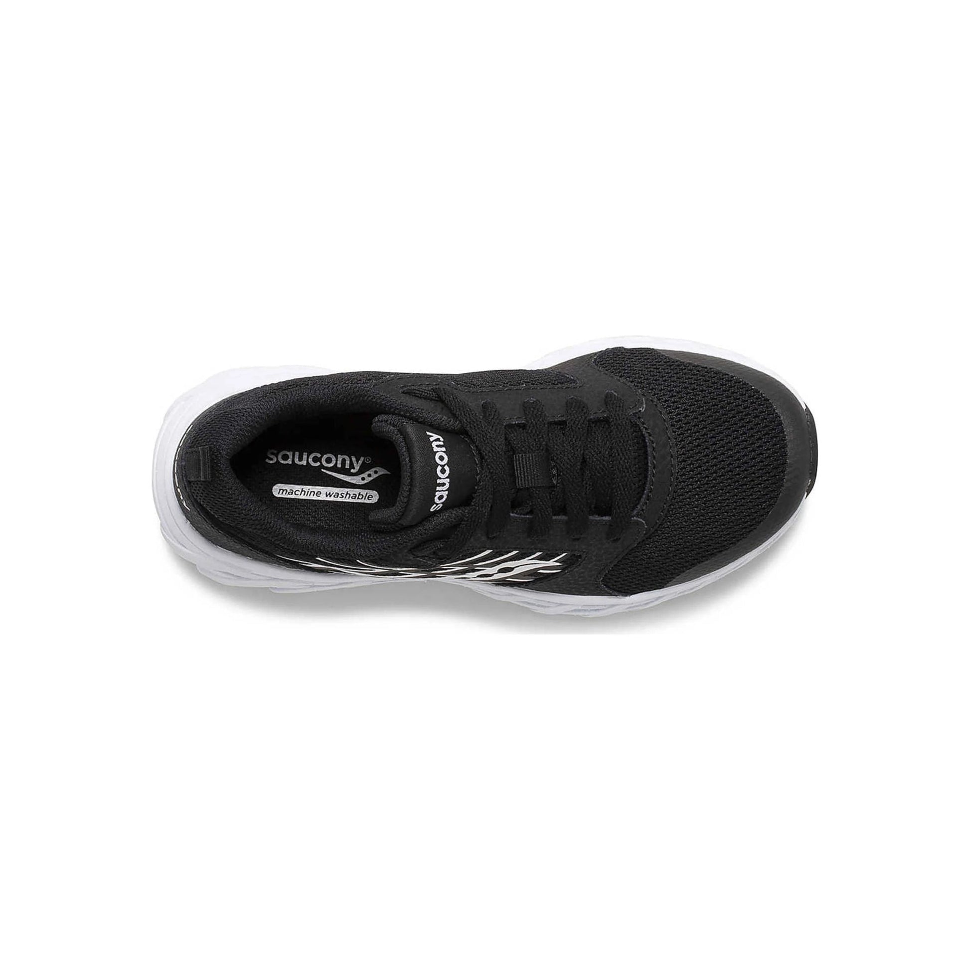 Saucony Kids' Wind 2.0 Shoes - Black/White by Lenny's Shoe & Apparel