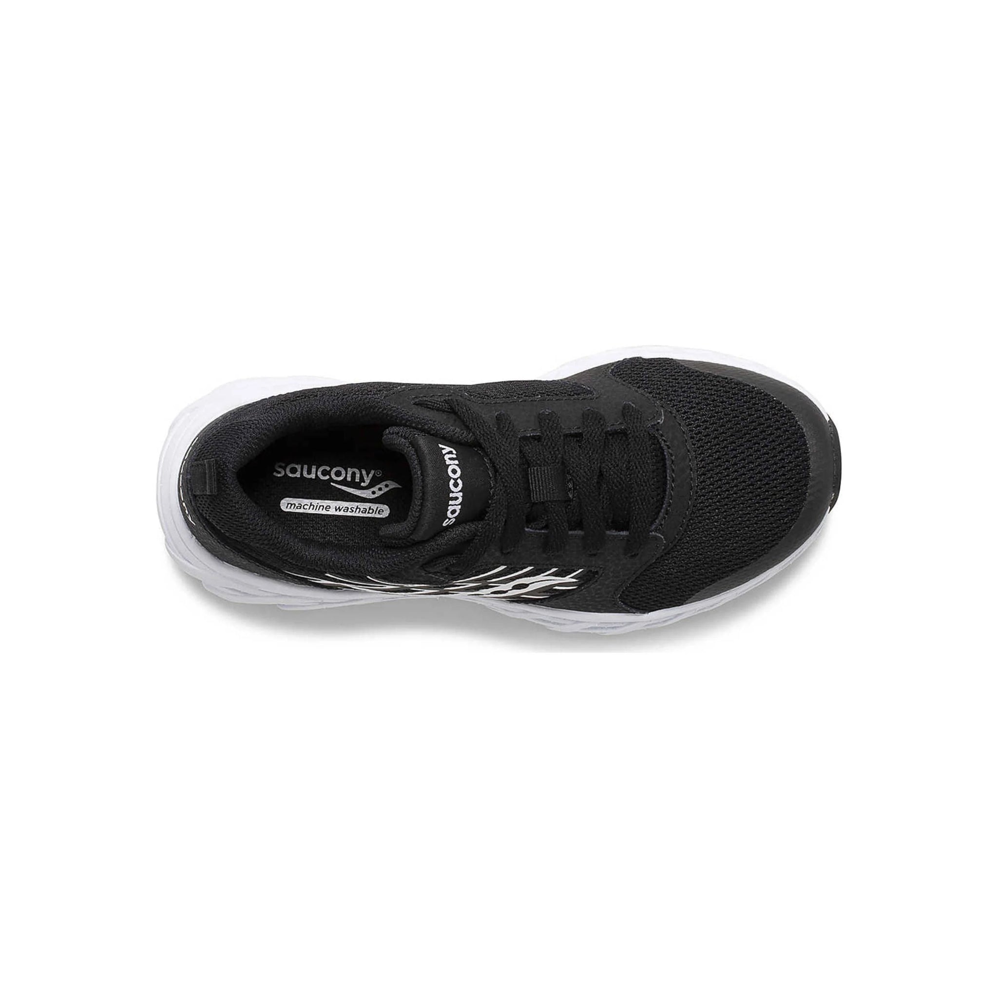 Saucony Kids' Wind 2.0 Shoes - Black/White by Lenny's Shoe & Apparel