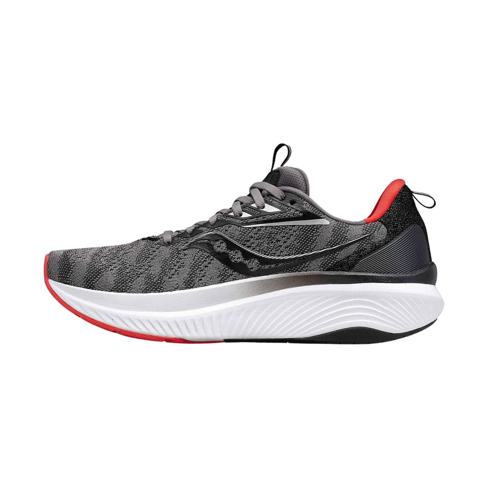 Saucony Men's Echelon 9 Running Shoes - Charcoal/Red Sky by Lenny's Shoe & Apparel