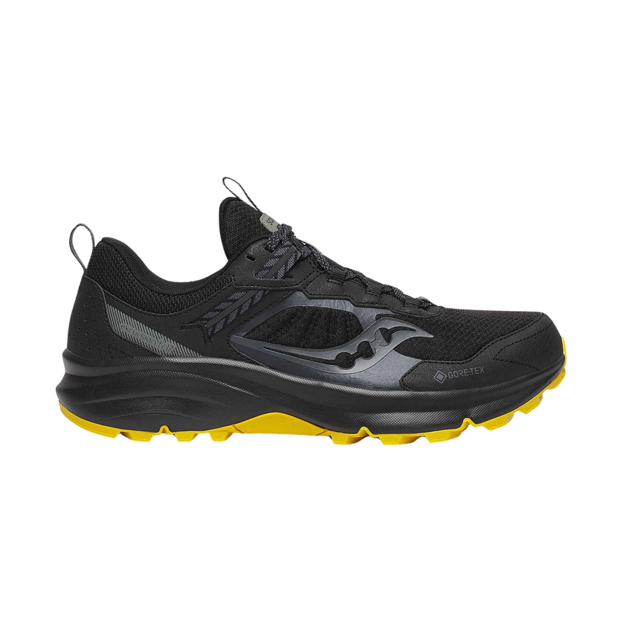 Saucony Men's Excursion TR17 GTX Trail Shoes - Black/Oak by Lenny's Shoe & Apparel
