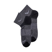 Saucony Men's Inferno Merino Wool Quarter 3 Pack Socks - Grey Marl by Lenny's Shoe & Apparel