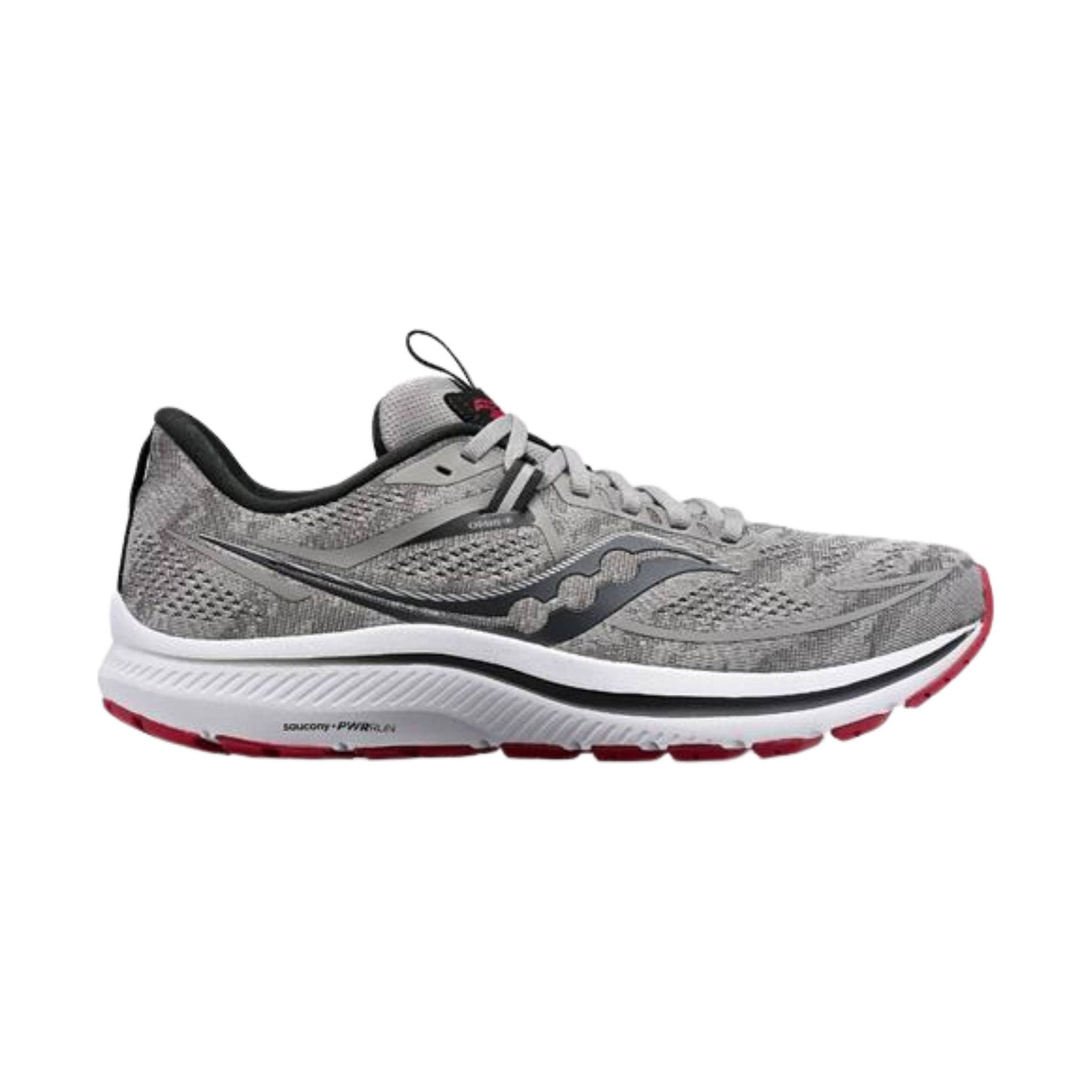 Saucony Men's Omni 21 Shoes - Alloy/Garnet by Lenny's Shoe & Apparel