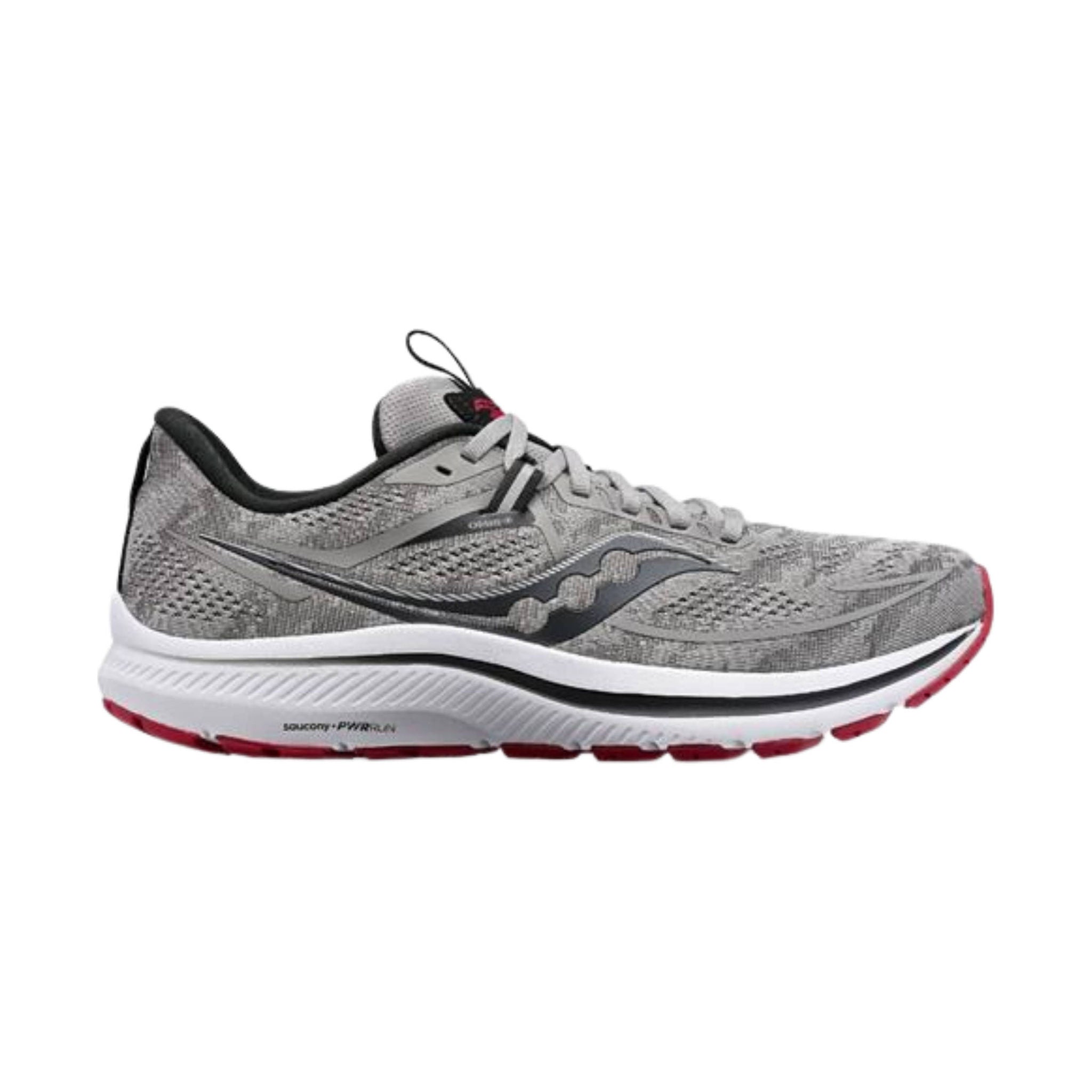 Saucony Men's Omni 21 Shoes - Alloy/Garnet by Lenny's Shoe & Apparel