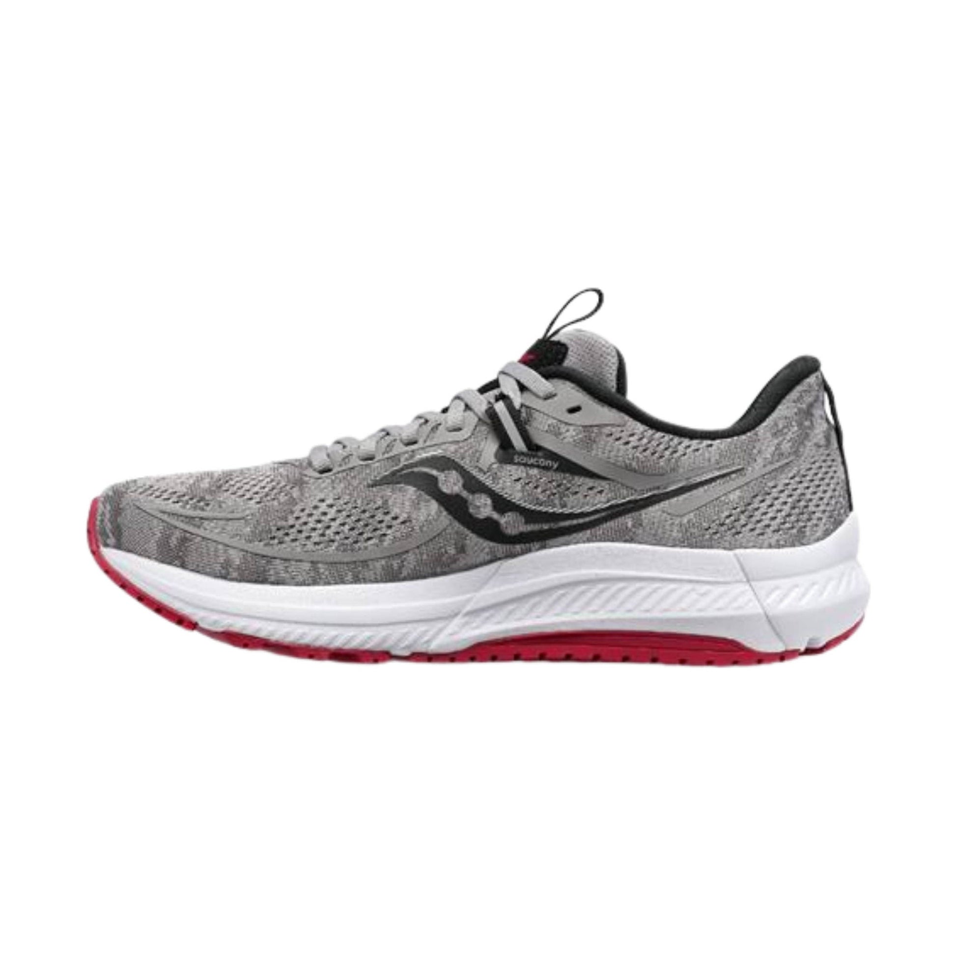 Saucony Men's Omni 21 Shoes - Alloy/Garnet by Lenny's Shoe & Apparel