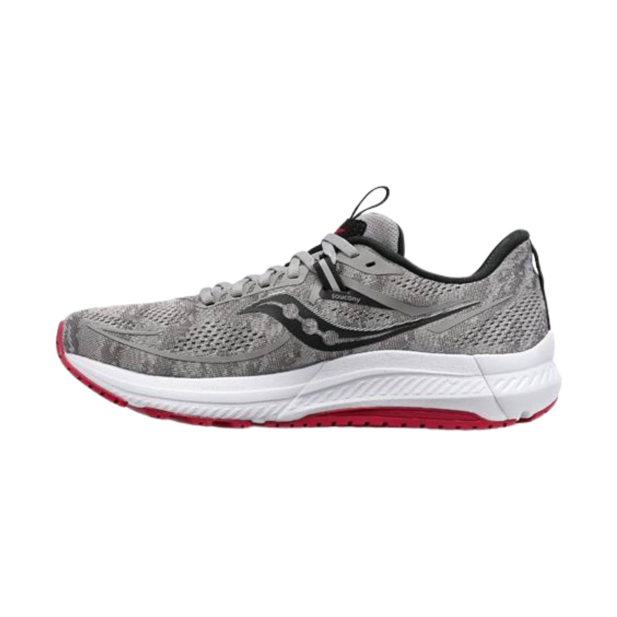 Saucony Men's Omni 21 Shoes - Alloy/Garnet by Lenny's Shoe & Apparel