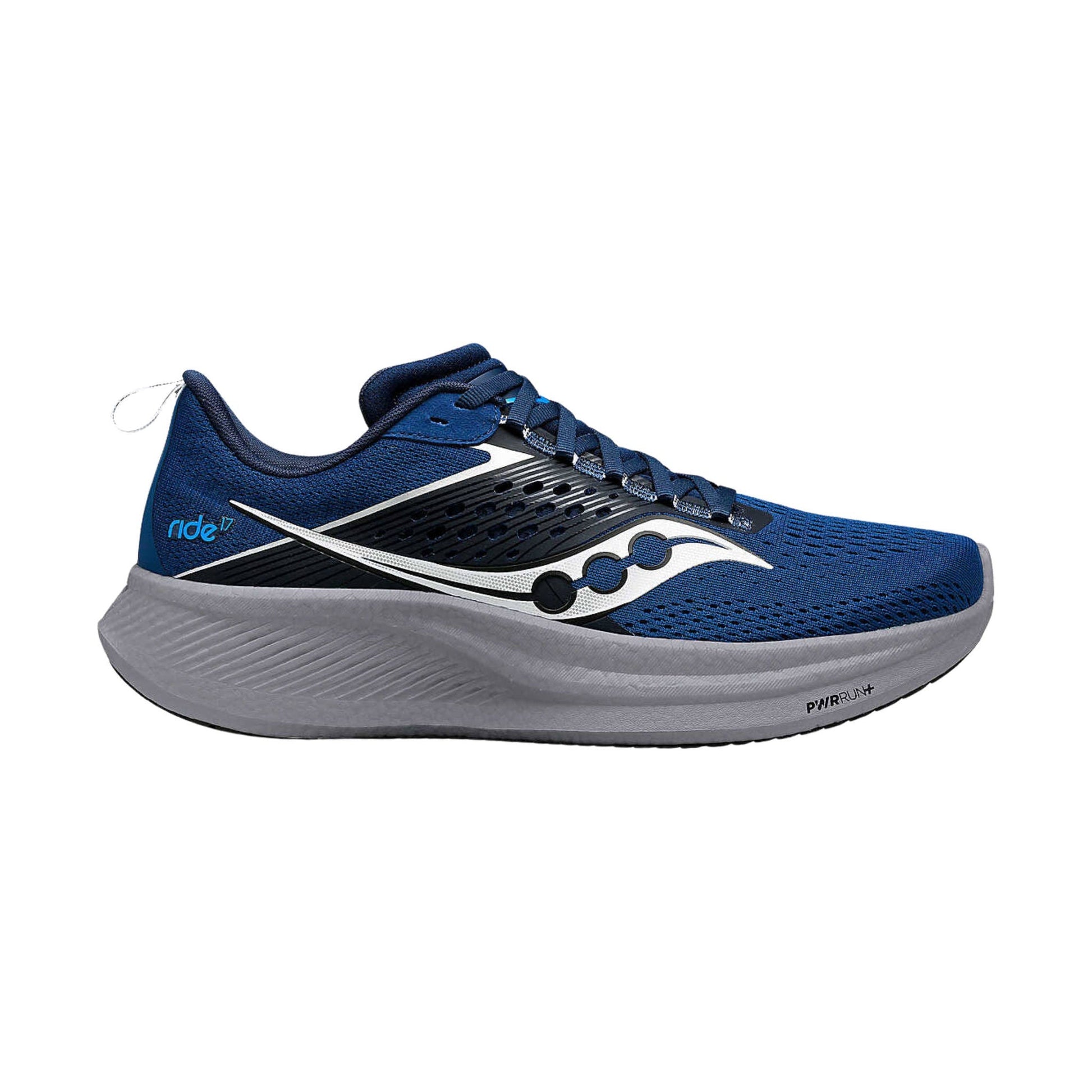 Saucony Men's Ride 17 Running Shoes - Tide/Silver by Lenny's Shoe & Apparel